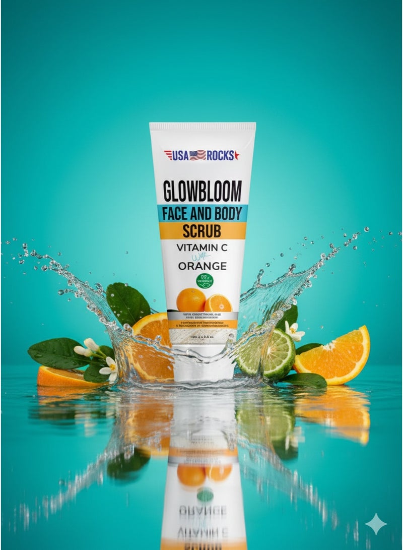 USA ROCKS Face & Body Scrub - Vitamin C & Orange - Image 4